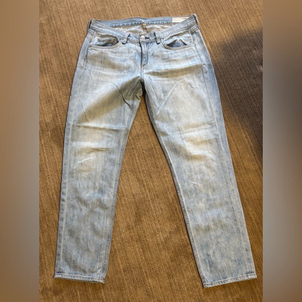 Rag and Bone Boyfriend  Light Blue Denim Jeans